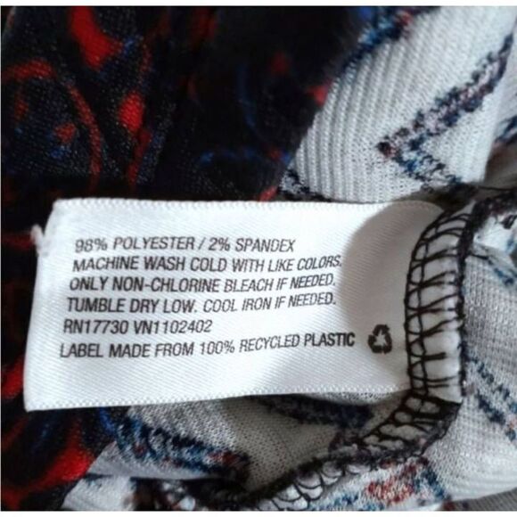 XHILARATION RED, BLUE, & BLACK DRESS SZ.M EUC. - Picture 7 of 7